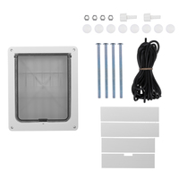 Drzwiczki dla psa bezpieczne ferromagnetyczne wejście do ściany blokowanie automatycznie zamknij Pet Dog Cat drzwi artykuły dla zwierząt drzwi skrzydłowe drzwi dla zwierząt 1